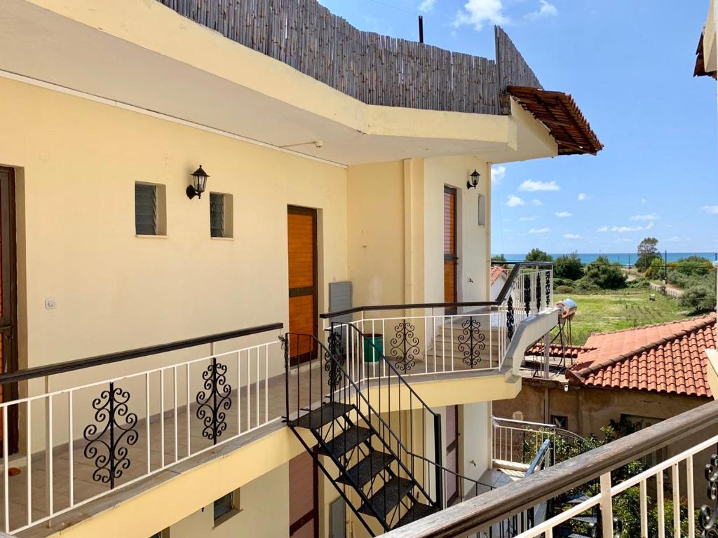 Balkón nebo terasa v ubytování Sea Side