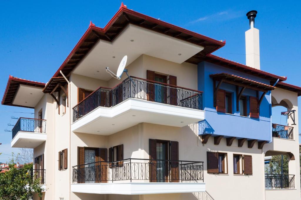 Balkón alebo terasa v ubytovaní Roxani's Apartments