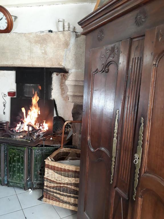 Posezení v ubytování Manoir de Questinguy