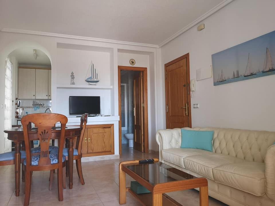TV a/nebo společenská místnost v ubytování APARTMENT WALSH - LA ZENIA