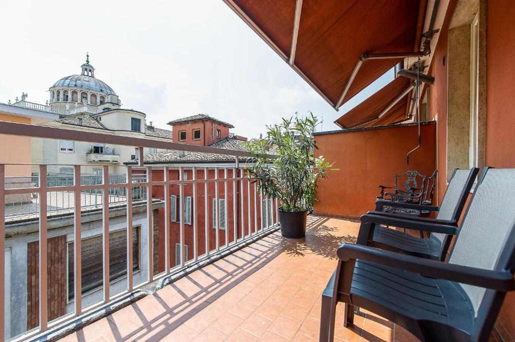 Balkón nebo terasa v ubytování Hotel Torino