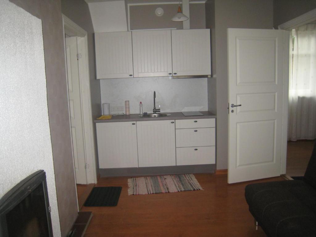Kuchyň nebo kuchyňský kout v ubytování Sae Hostel