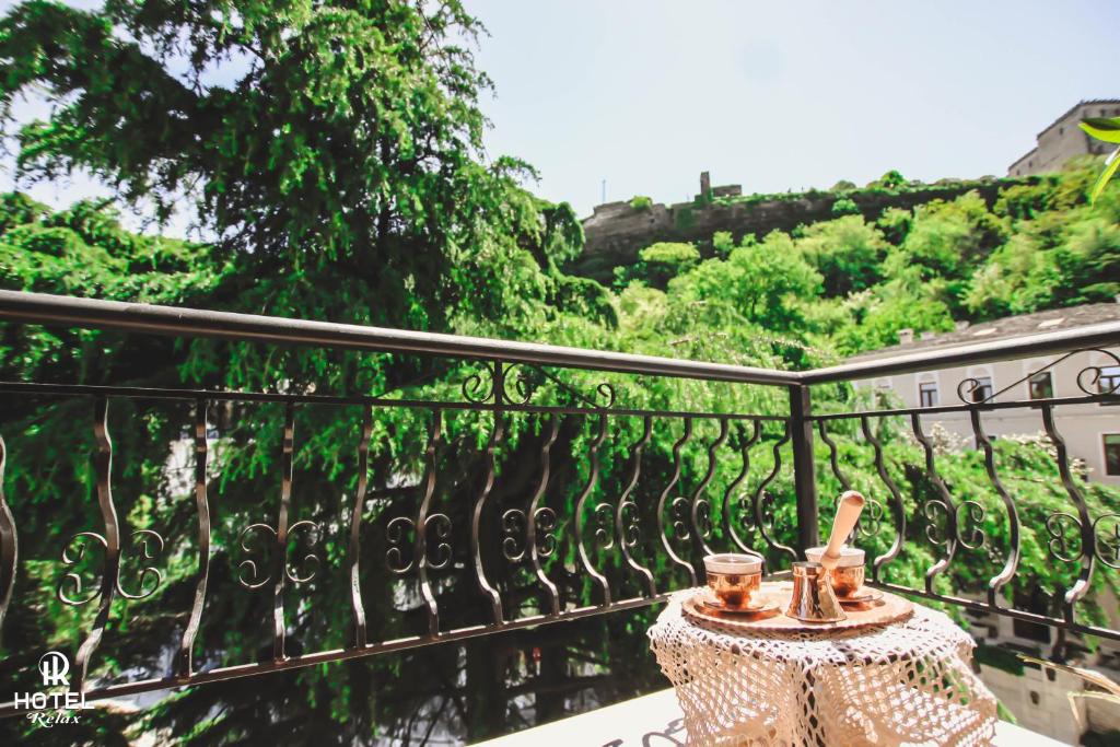 Balkón nebo terasa v ubytování Hotel Relax