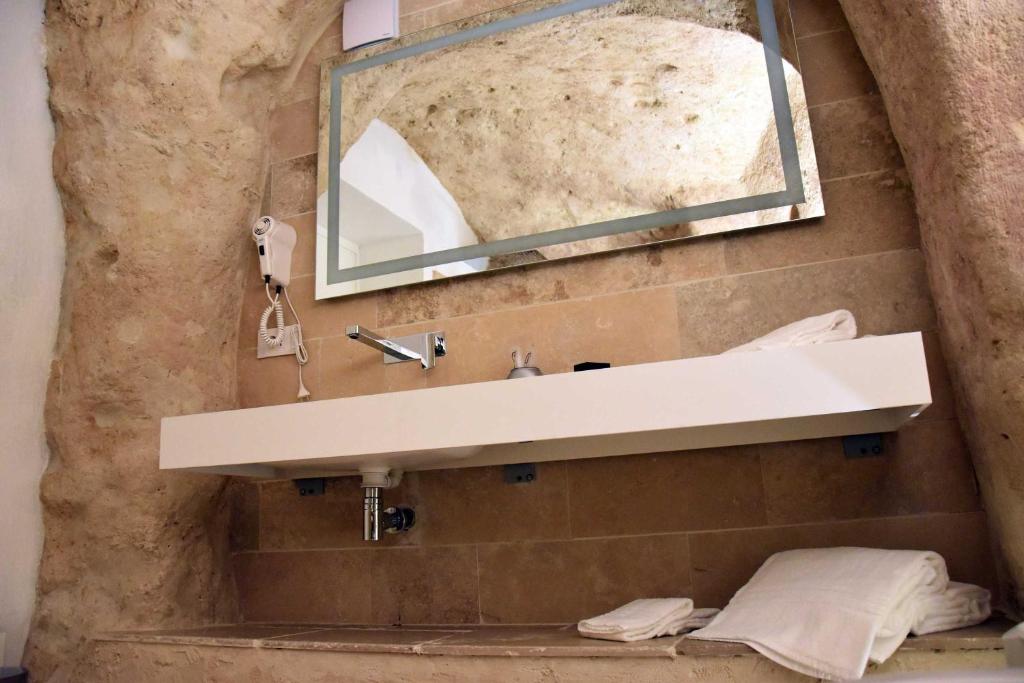 Koupelna v ubytování 5 Elementi Sassi Matera