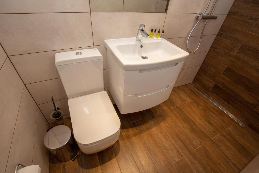 Koupelna v ubytování P54 Apartment