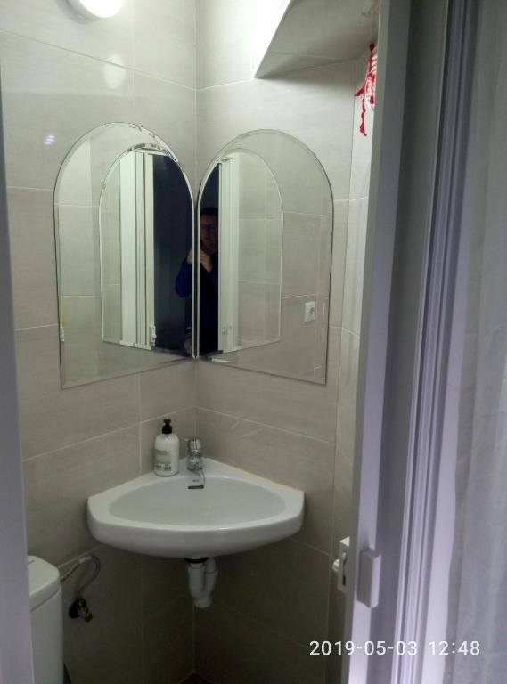 Koupelna v ubytování Guesthouse Central