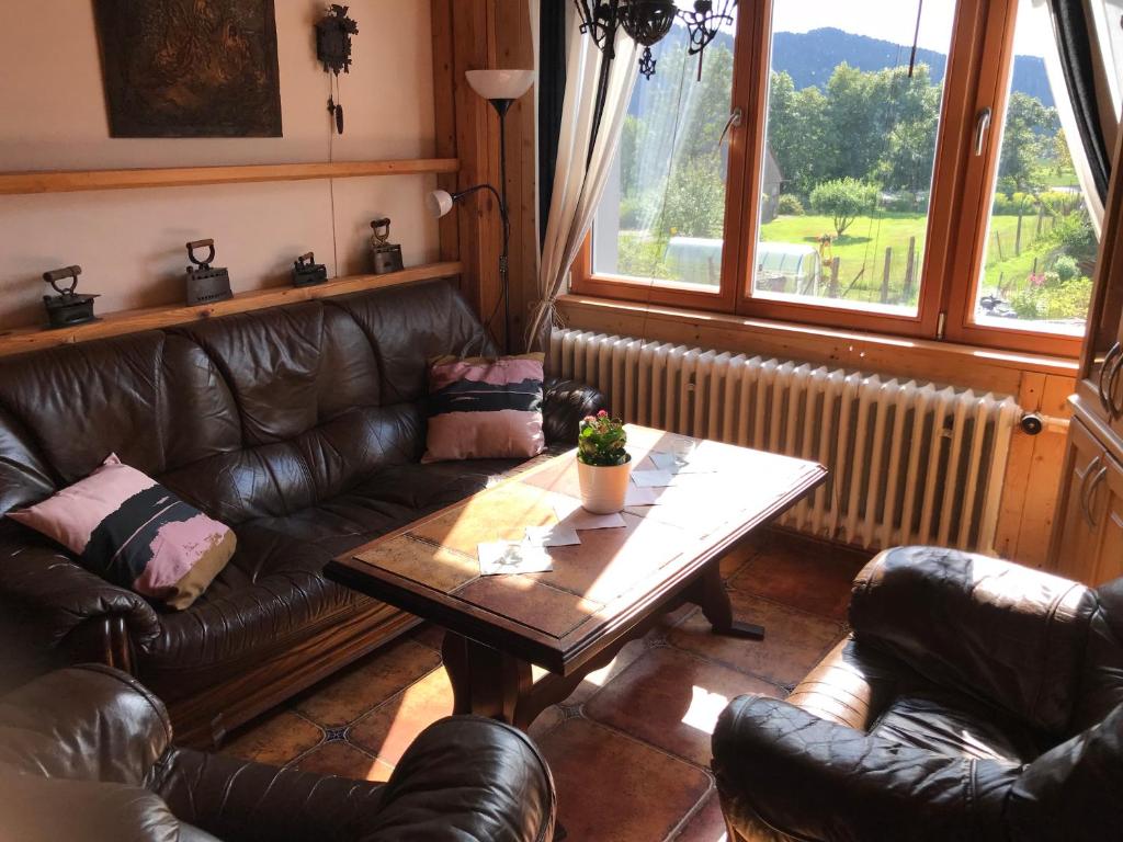Posezení v ubytování Rustikální Apartmán v srdci Šumavy