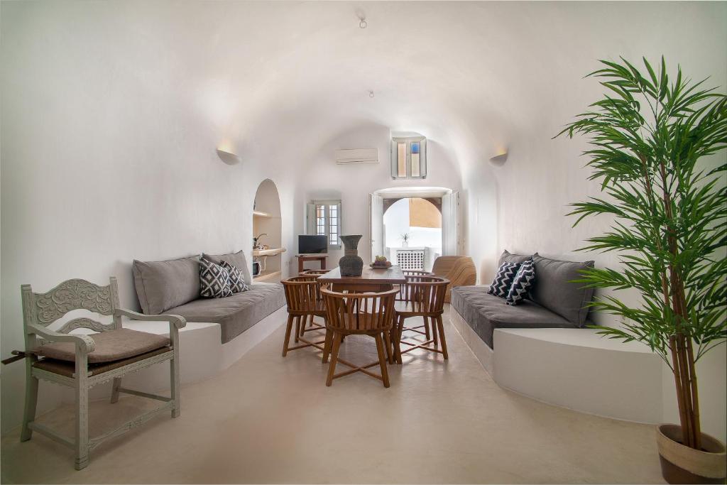 Posezení v ubytování Radiant Santorini