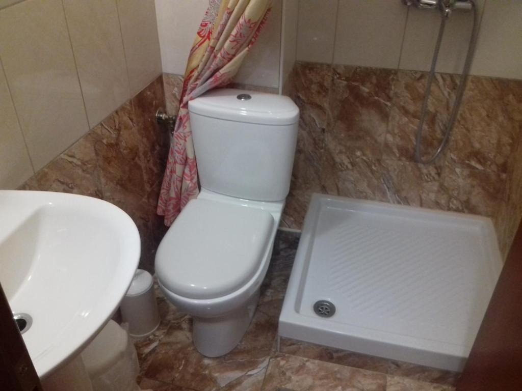Koupelna v ubytování VILLA TASOS