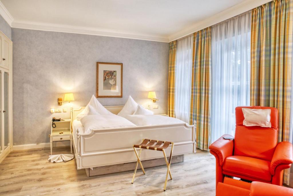Postel nebo postele na pokoji v ubytování Chateau Fontenay