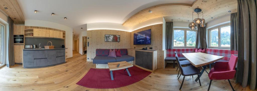 Kuchyň nebo kuchyňský kout v ubytování Apartments Edenlehen