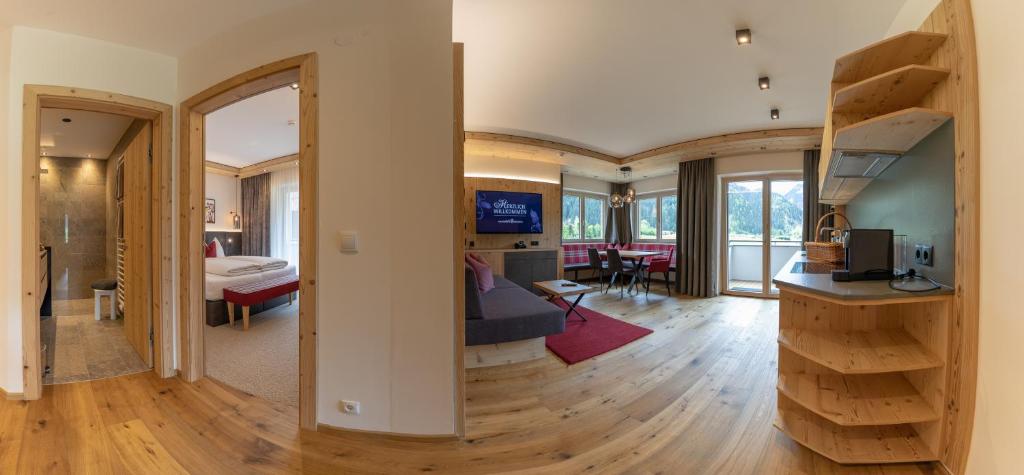 Postel nebo postele na pokoji v ubytování Apartments Edenlehen