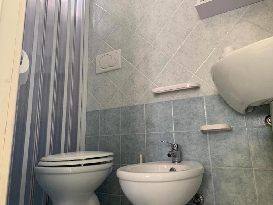 Koupelna v ubytování Onda blu