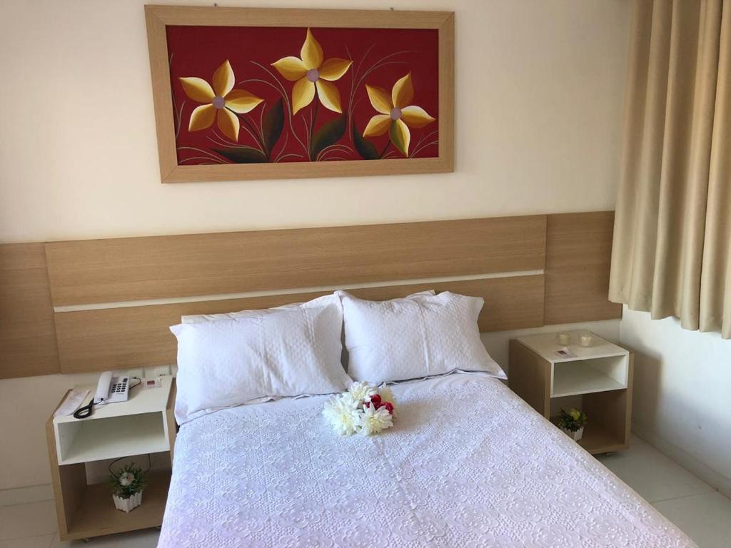 Postel nebo postele na pokoji v ubytování POUSADA LUNARA