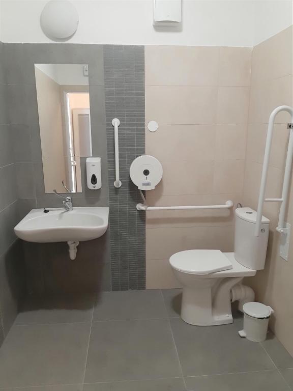 Koupelna v ubytování Ubytovna Kubra
