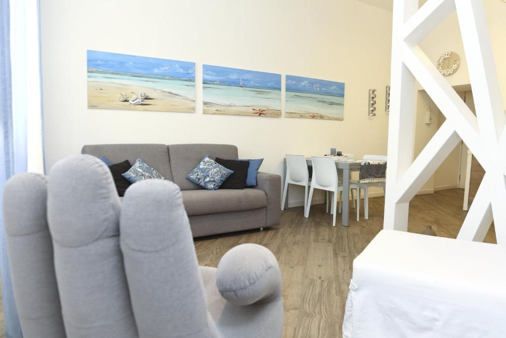 A seating area at Casa Blue