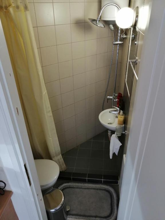 Koupelna v ubytování Spacious & Modern Studio Apartment Near the Airport