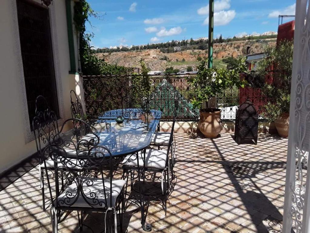 Balkón nebo terasa v ubytování Riad Vega