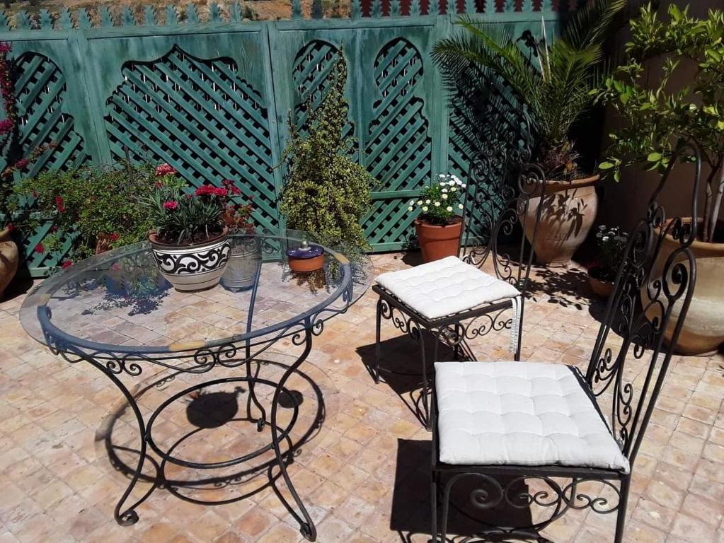 Patio nebo venkovní prostory v ubytování Riad Vega
