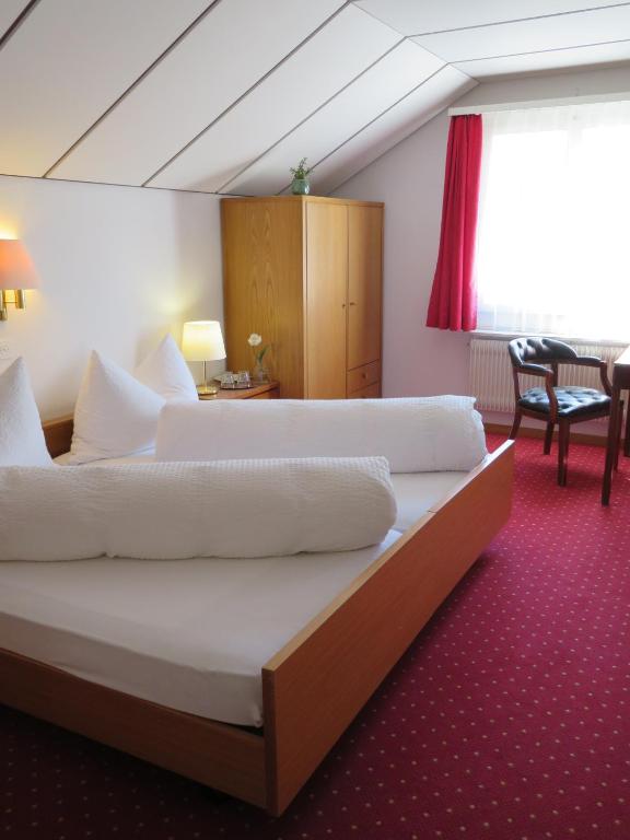 Postel nebo postele na pokoji v ubytování Landhaus an der Thur