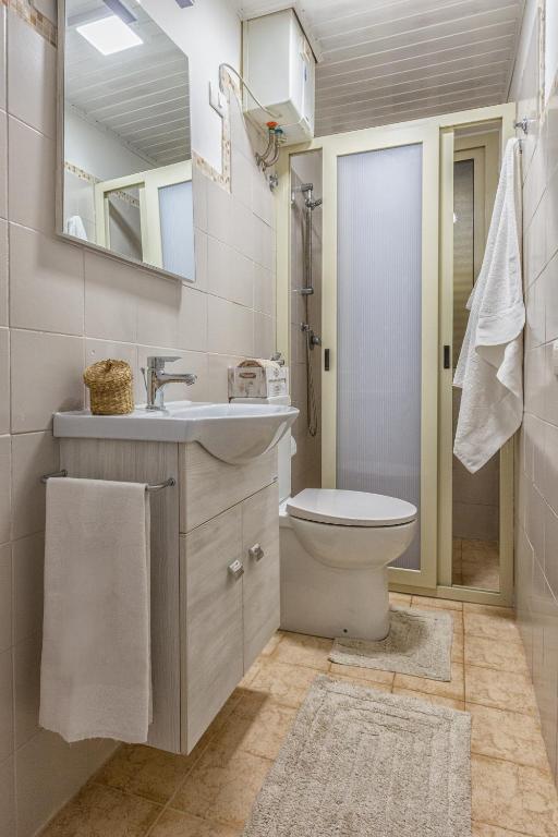 Koupelna v ubytování Casa Memù