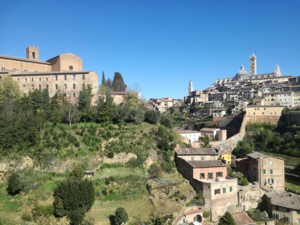 Widok na miasto Siena z tego apartamentu