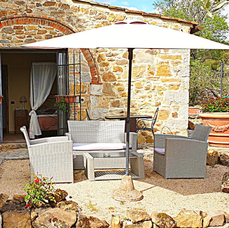 Patio nebo venkovní prostory v ubytování Podere Palazzolo (ADULTS ONLY)