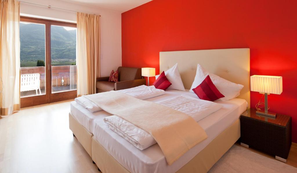 Postel nebo postele na pokoji v ubytování Hotel & Appartement Valtnaungut