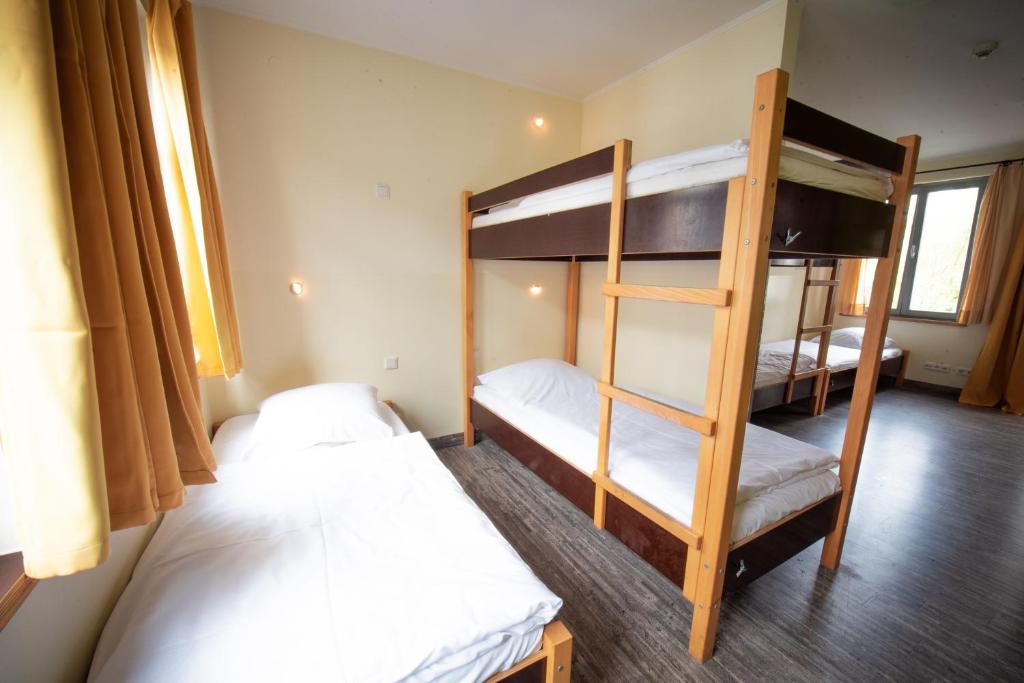 Postel nebo postele na pokoji v ubytování Backpackers St. Pauli