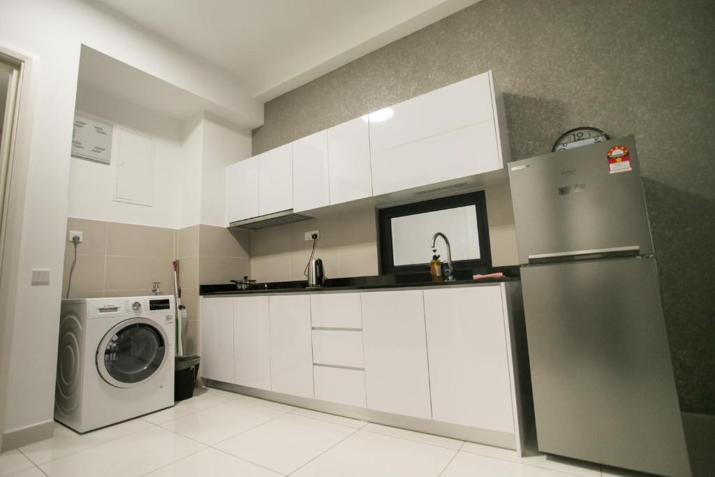 Kuchyň nebo kuchyňský kout v ubytování Econest Apartment By The one - Educity Nusajaya