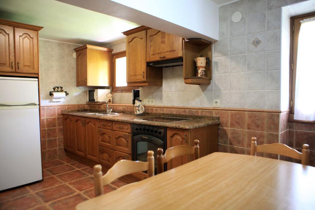 Kuchyň nebo kuchyňský kout v ubytování Casa Artxea