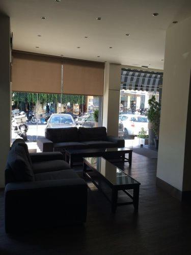Χώρος καθιστικού στο Pella Inn Hostel