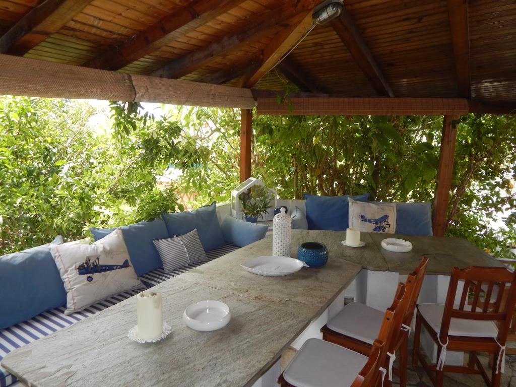 Posezení v ubytování Palmina Mare Villa and Studios