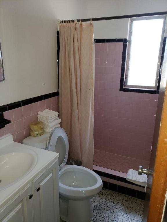Koupelna v ubytování Siesta Motel