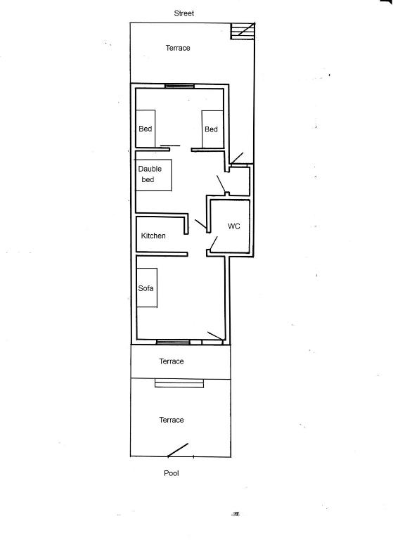 Půdorys ubytování Bungalow Torrevieja Argonautas