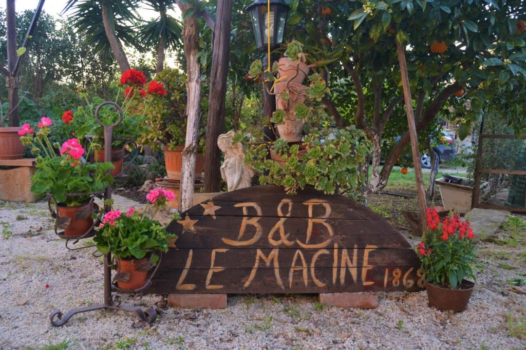 Zahrada ubytování B&B Le Macine 1868