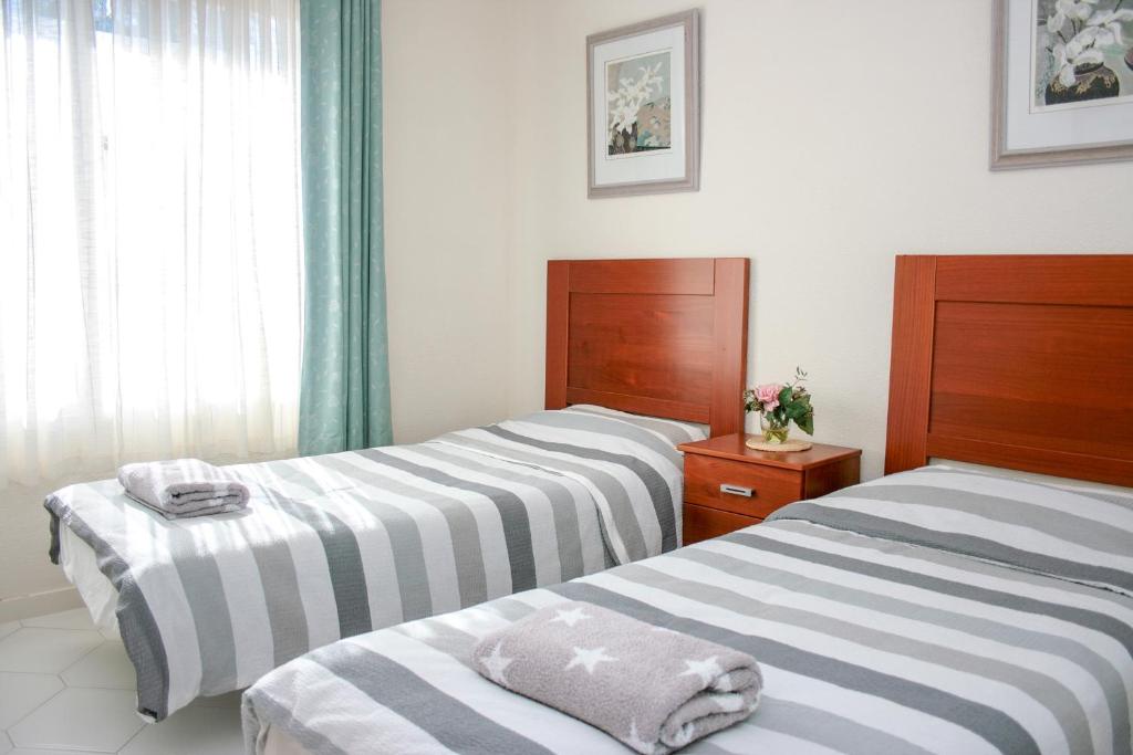 Posteľ alebo postele v izbe v ubytovaní Calle Margarita - Miraflores 9-3 Mijas Costa