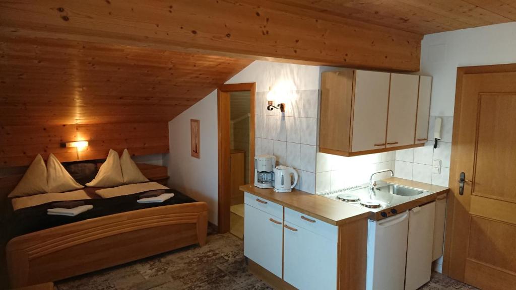 Kuchyňa alebo kuchynka v ubytovaní Appartements Sonnberg