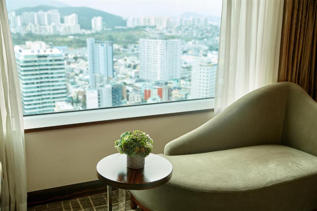Posezení v ubytování Lotte Hotel Busan