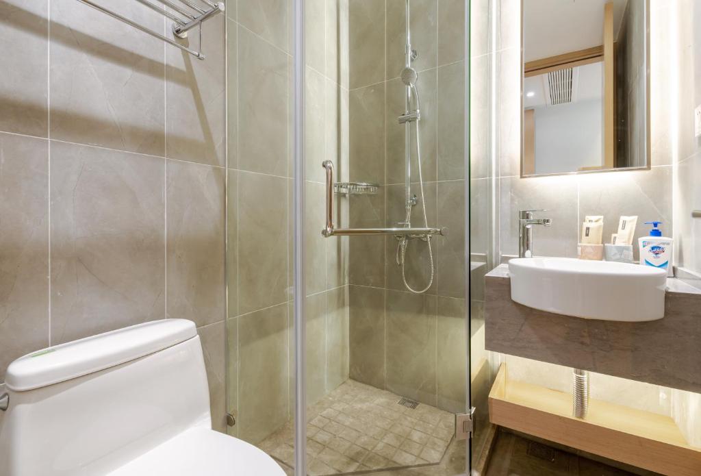 Koupelna v ubytování Hangzhou Ziwei Boutique Homestay