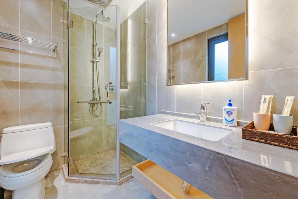 Koupelna v ubytování Hangzhou Ziwei Boutique Homestay
