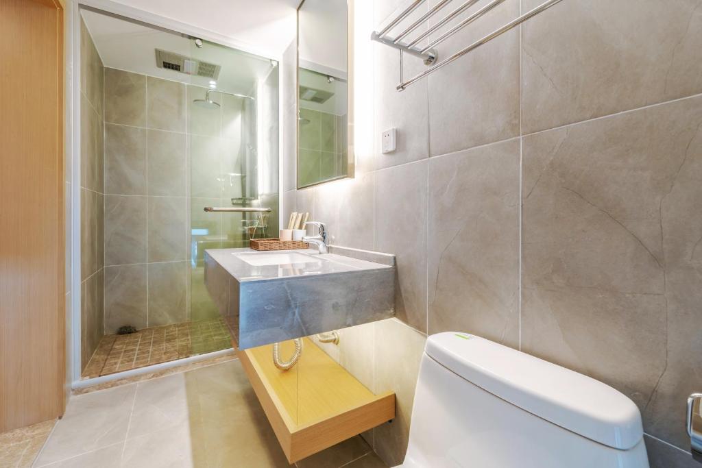 Koupelna v ubytování Hangzhou Ziwei Boutique Homestay