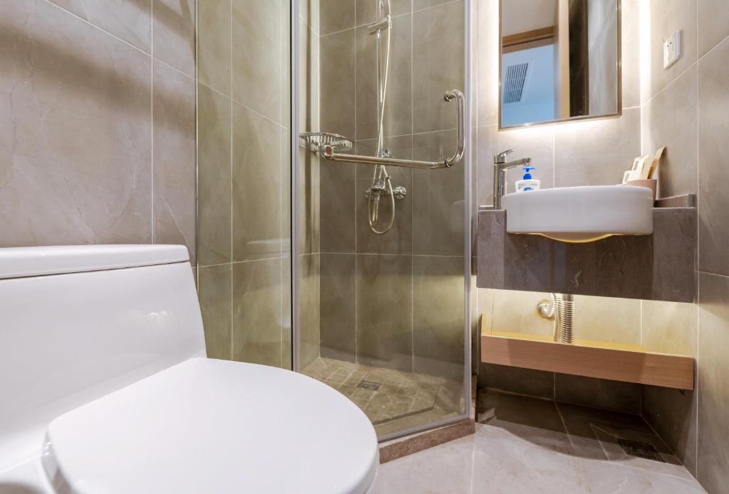 Koupelna v ubytování Hangzhou Ziwei Boutique Homestay