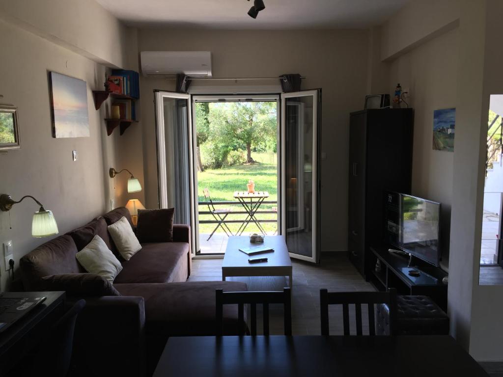 Posezení v ubytování Alexander Apartments