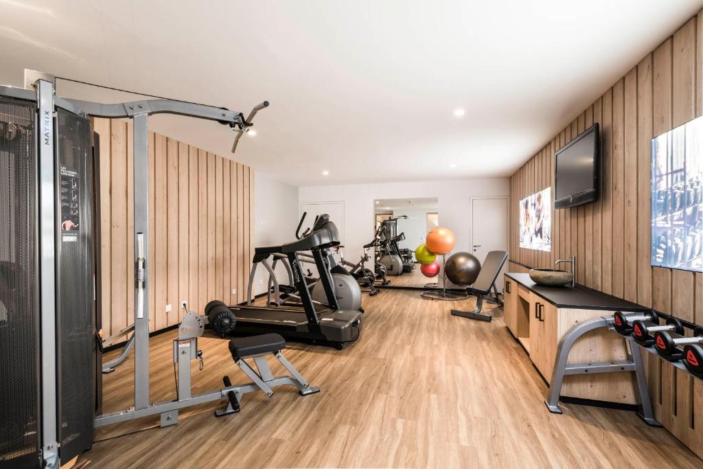 Fitness centrum a/nebo fitness zařízení v ubytování Hotel Clara