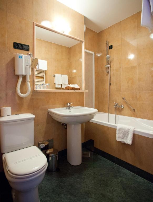 Koupelna v ubytování Hotel Globo