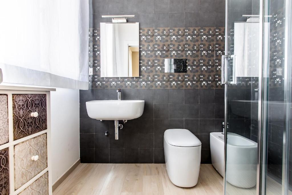 Koupelna v ubytování Aruci b&b
