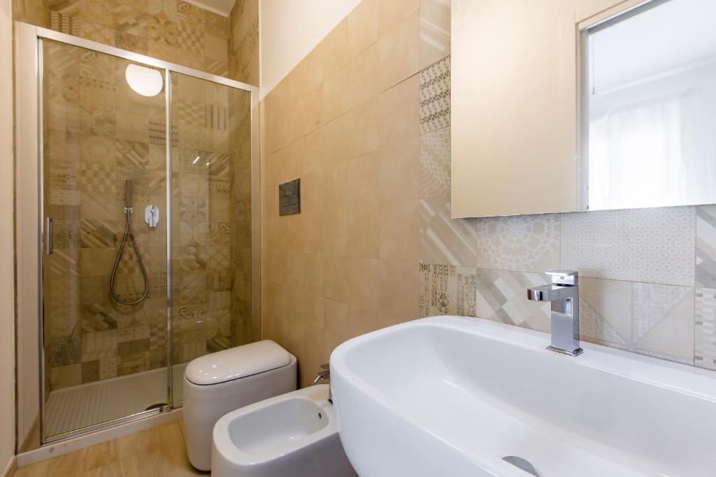Koupelna v ubytování Aruci b&b