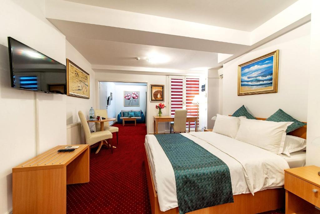 TV a/nebo společenská místnost v ubytování Bucur Accommodation