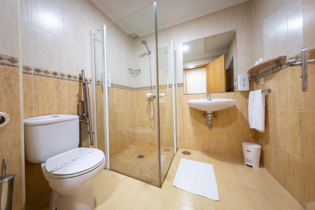 Koupelna v ubytování Hostal Campestre